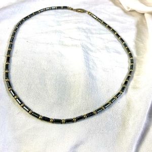 Hematite bead necklace